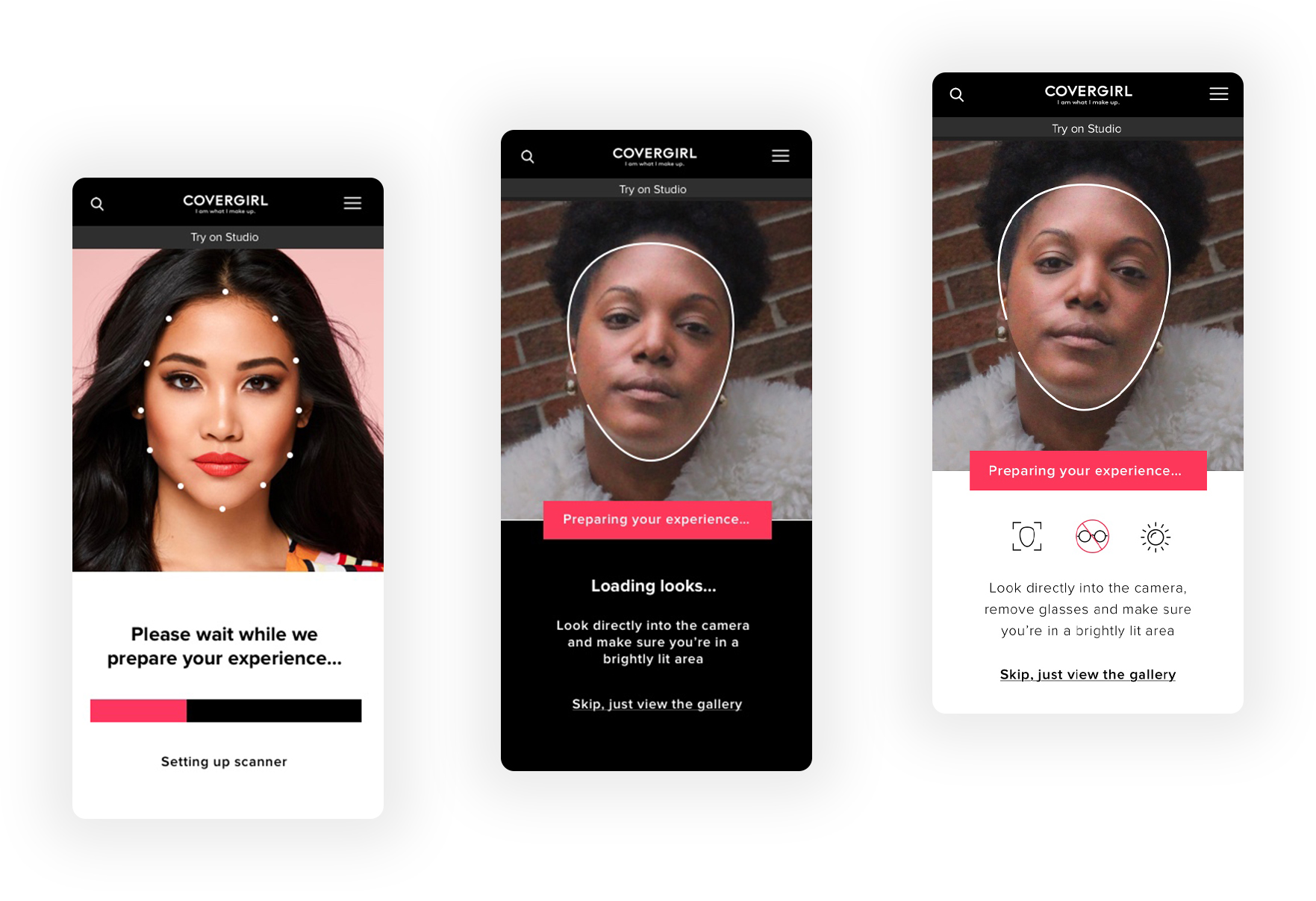CoverGirl loading screens